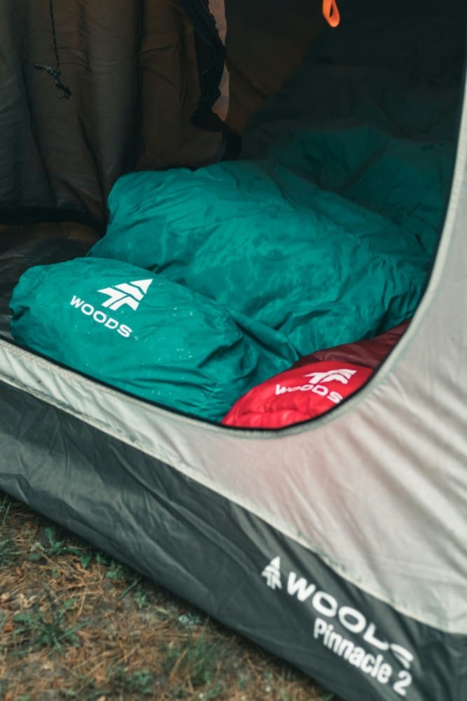 Tent sleep system and backpack checked for ultralight gear compatibility