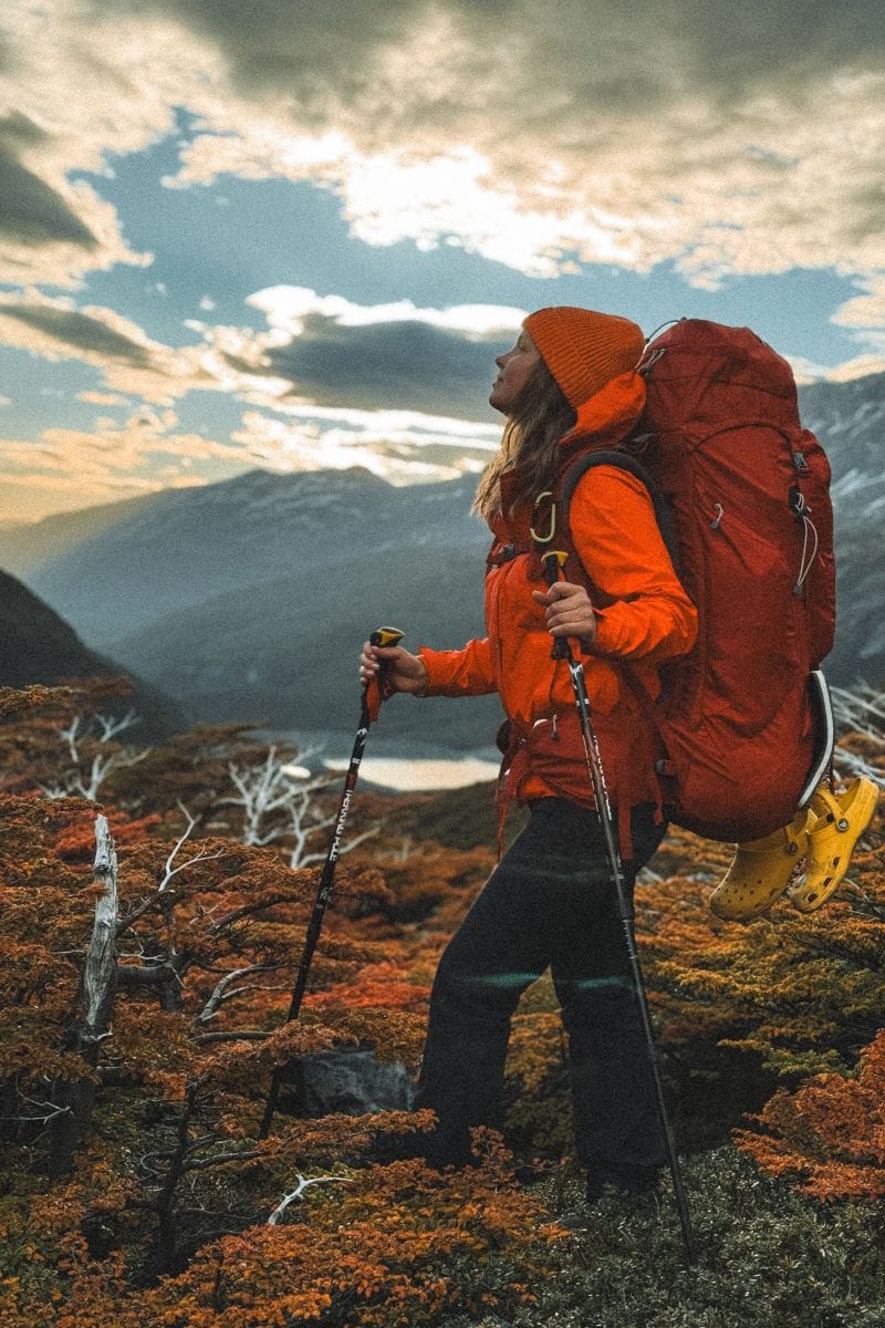 Backpacking background