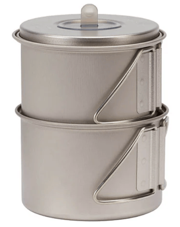 Snow Peak Titanium Mini Solo Cookware