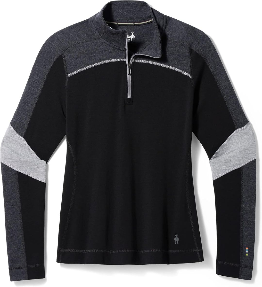 Smartwool Women's Intraknit Thermal Merino Base Layer Colorblock 1/4 Zip