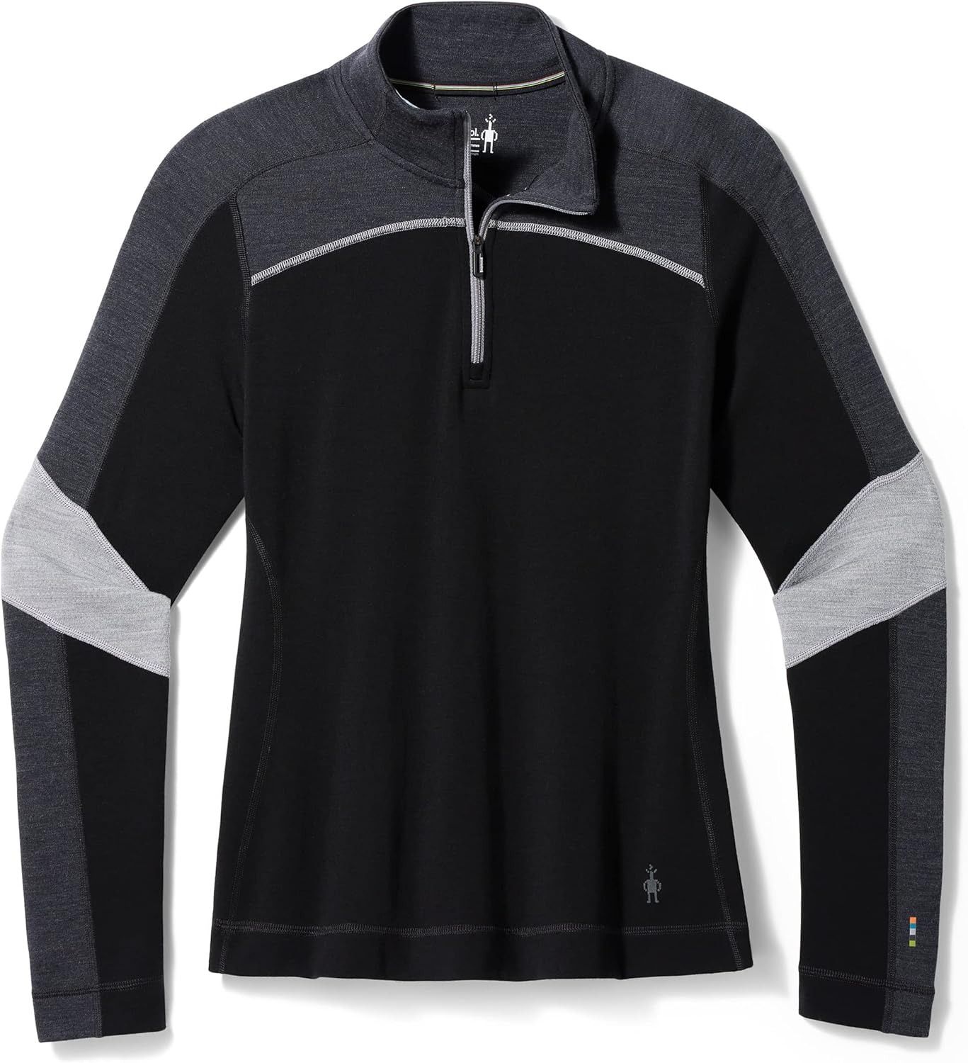 Smartwool Women's Intraknit Thermal Merino Base Layer Colorblock 1/4 Zip