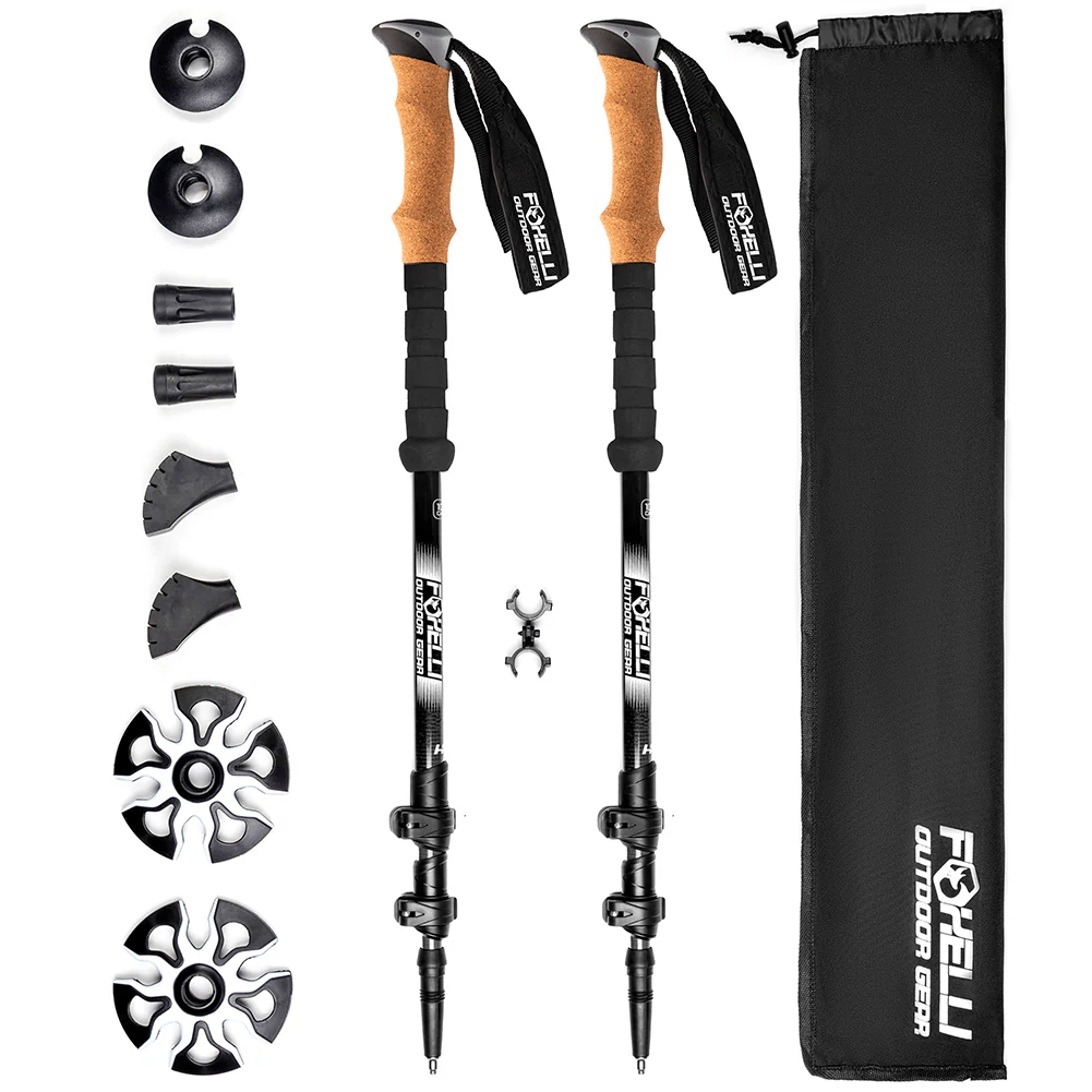 Foxelli Carbon Fiber Trekking Poles